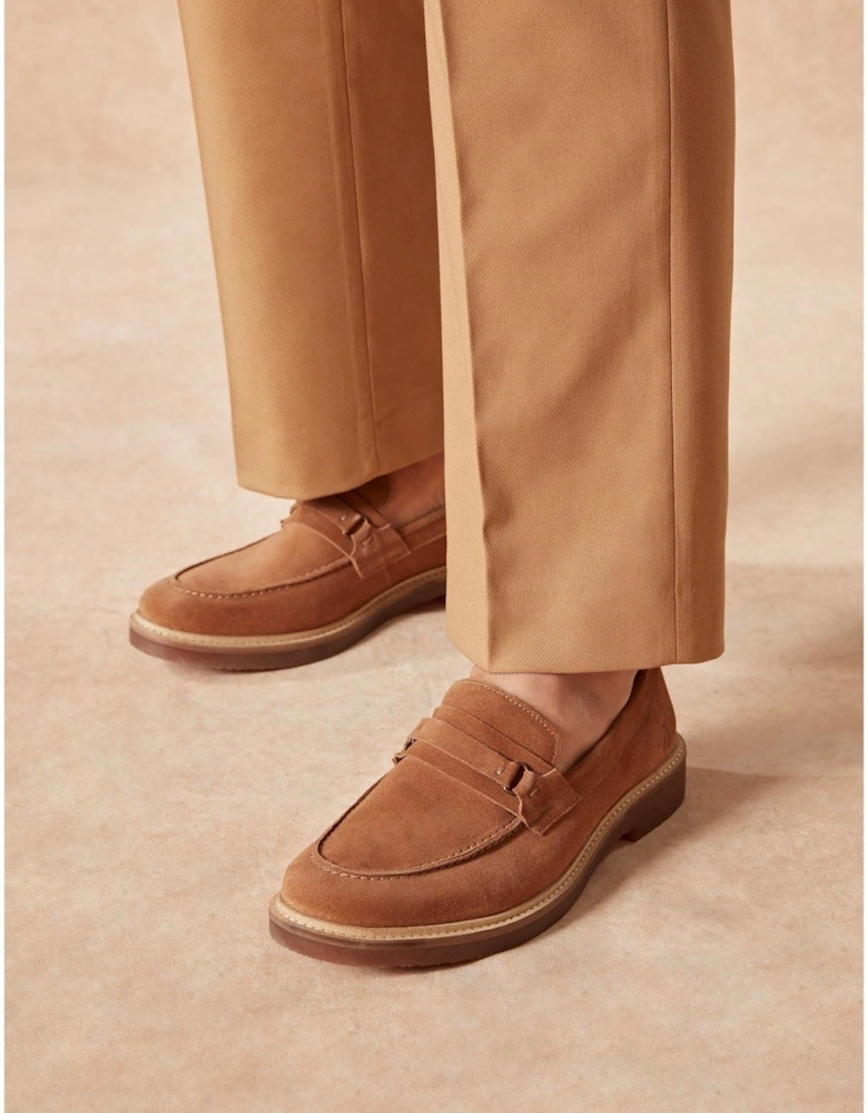 Gryffin Leather Men's Tan Loafers