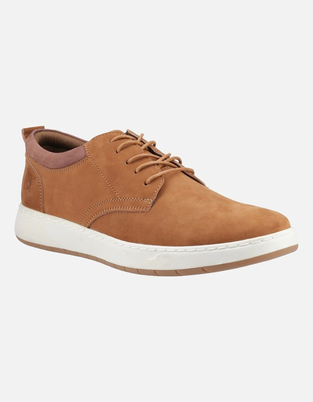 Hush Puppies Men's Tan Bowen Leather Lace-Up Shoes Uk Size 6 - Image 4