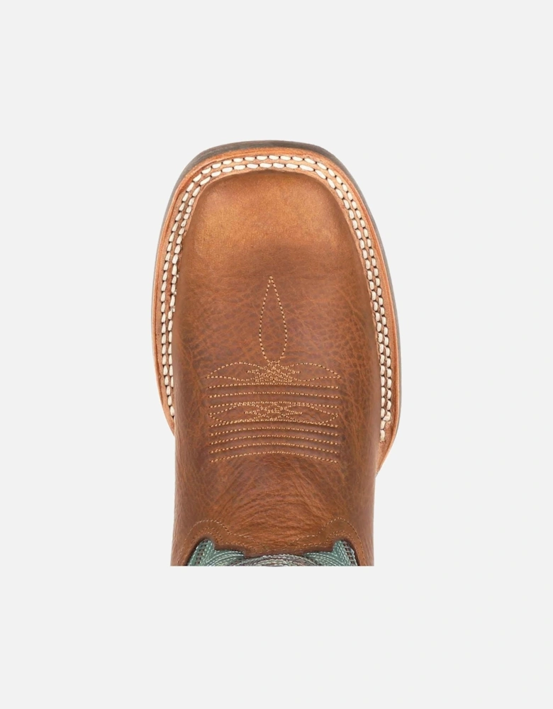 Lady Rebel Pro Leather Women's Wheat/Tidal Teal Boots