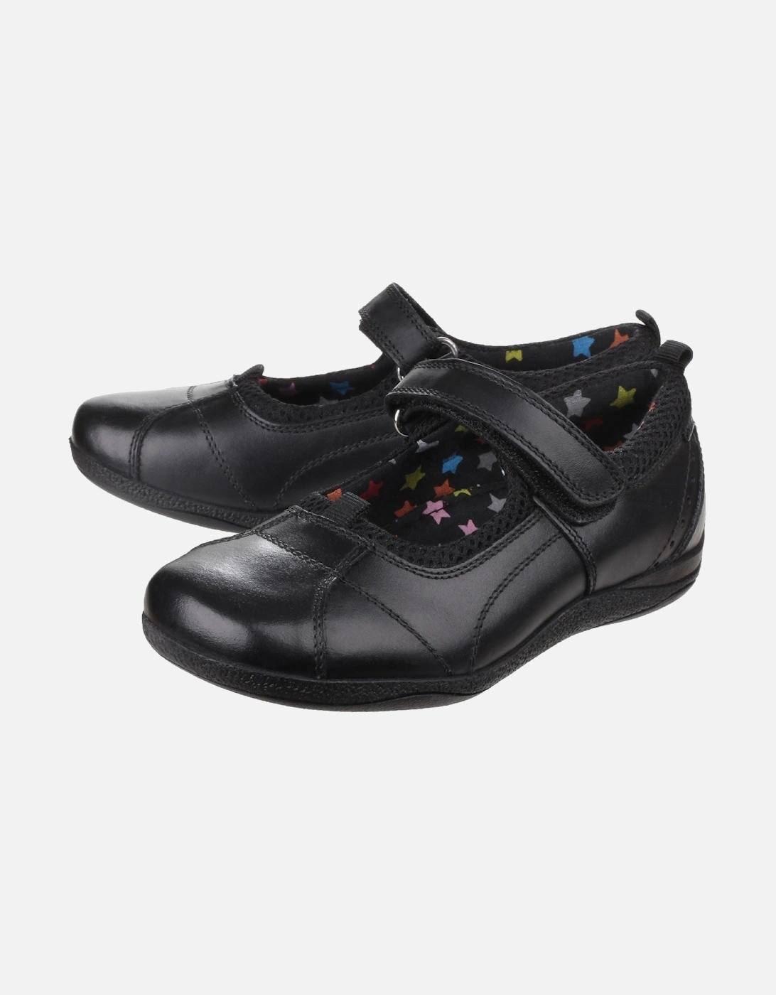 Cindy Senior Leather Girls's Black Shoes
