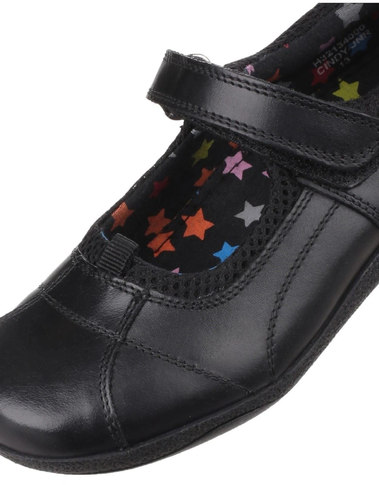 Cindy Senior Leather Girls's Black Shoes