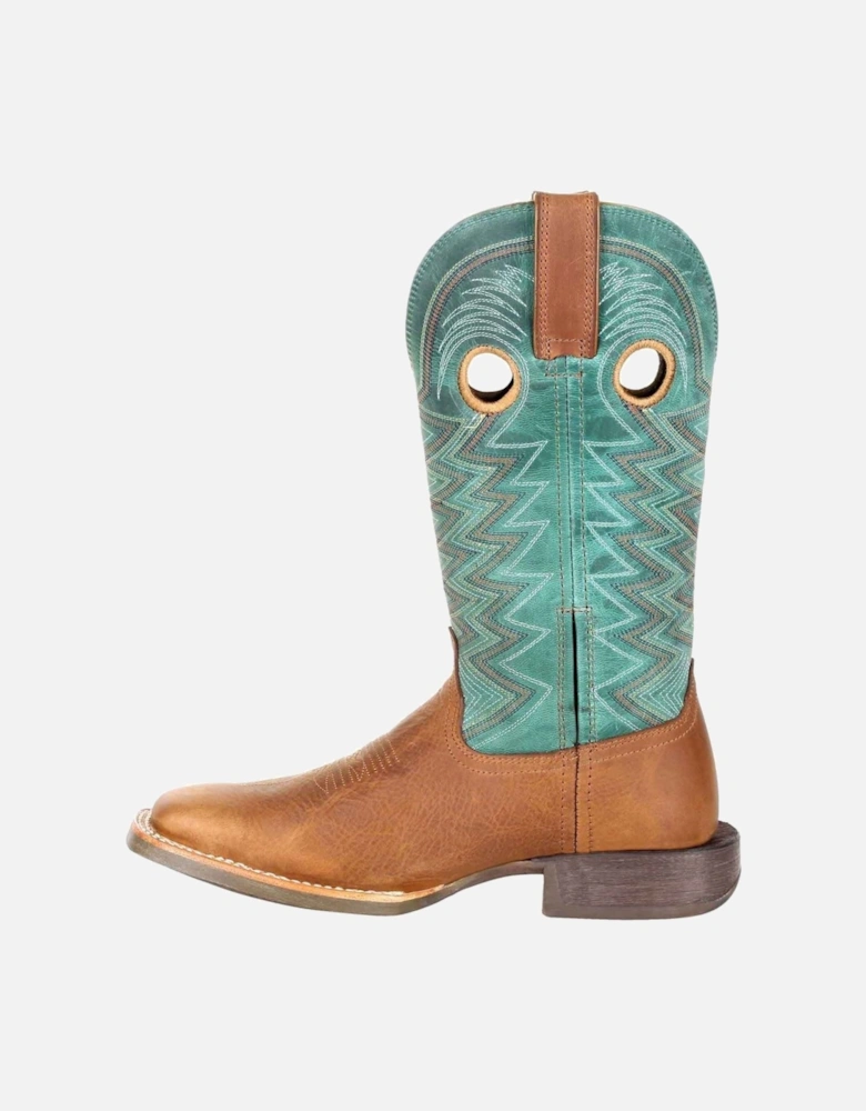 Lady Rebel Pro Leather Women's Wheat/Tidal Teal Boots