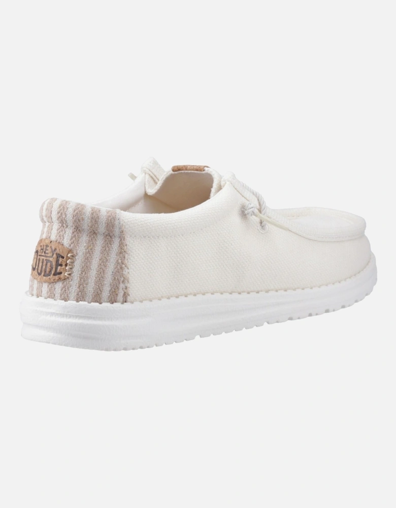 HEYDUDE Wally Resort Polyester Blend Men's White/Multi Moccasins Shoes