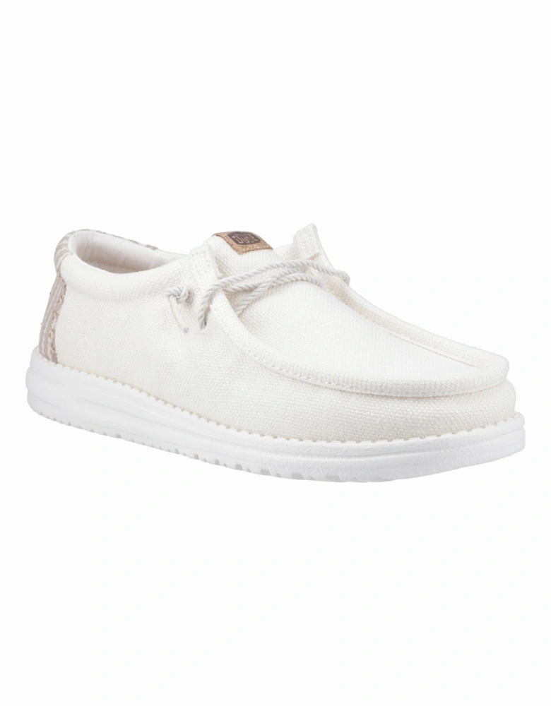 HEYDUDE Wally Resort Polyester Blend Men's White/Multi Moccasins Shoes