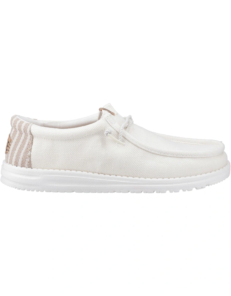 HEYDUDE Wally Resort Polyester Blend Men's White/Multi Moccasins Shoes