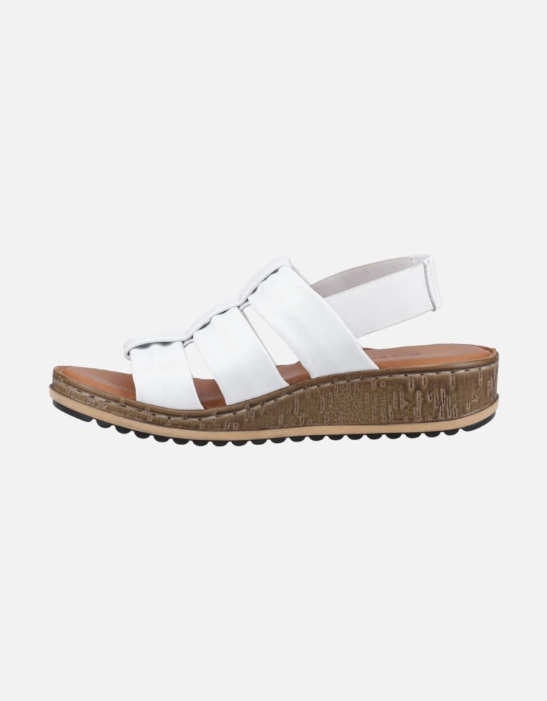 Eden Gladiator Leather Women's White Sandals