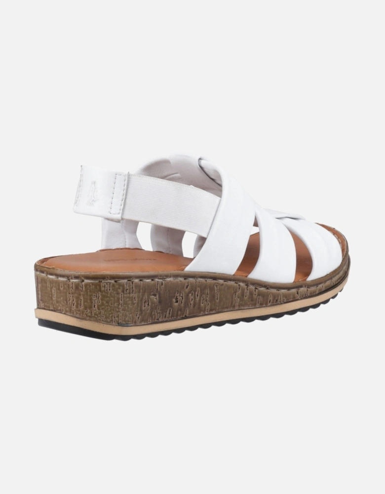 Eden Gladiator Leather Women's White Sandals