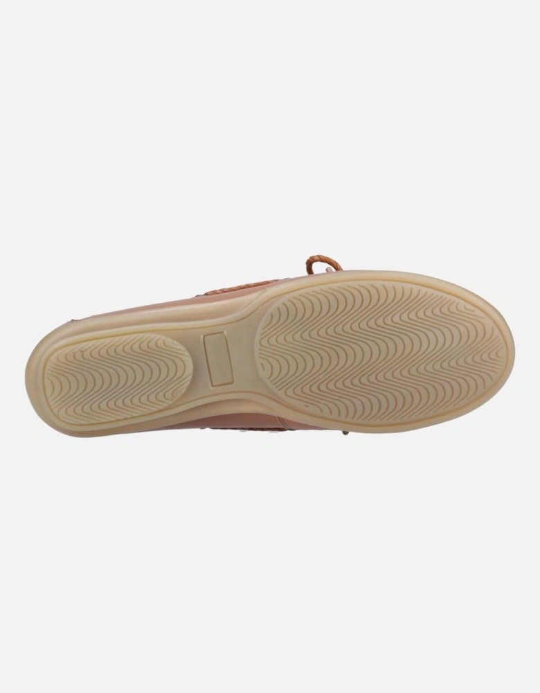 Irene Leather Women's Tan Boat Shoes