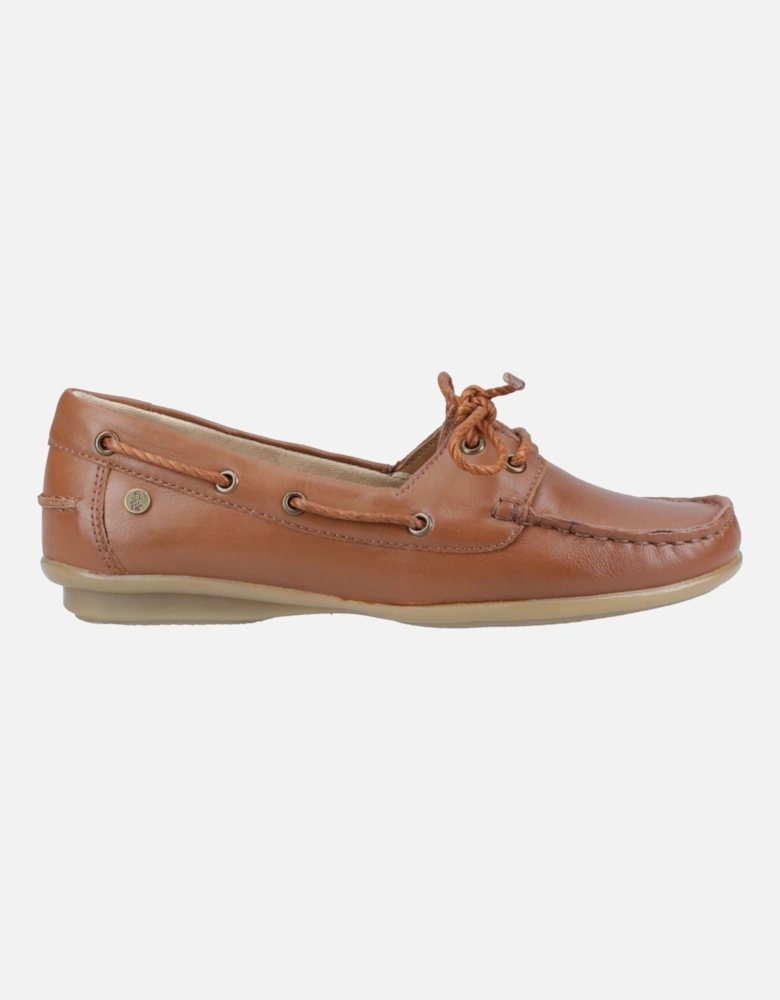 Irene Leather Women's Tan Boat Shoes