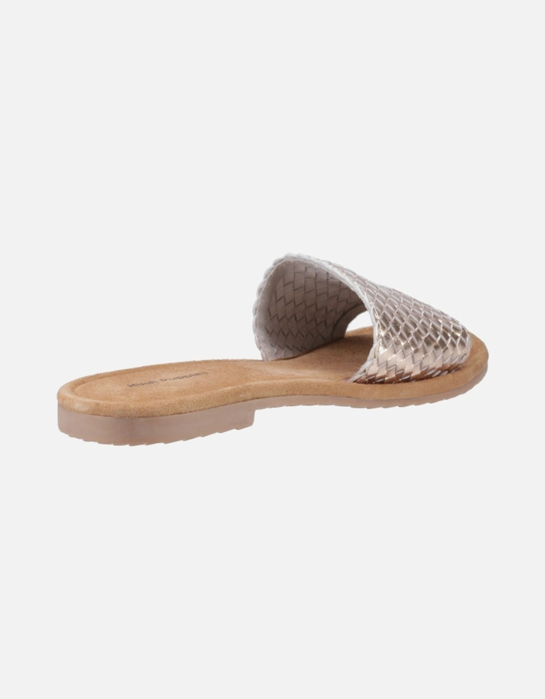 Hetty Slide Leather Women's Bronze Sandals