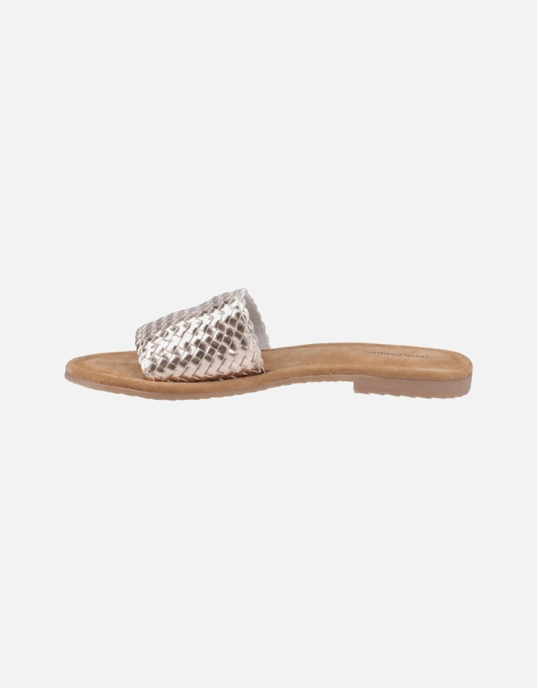 Hetty Slide Leather Women's Bronze Sandals