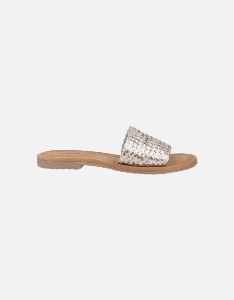 Hetty Slide Leather Women's Bronze Sandals