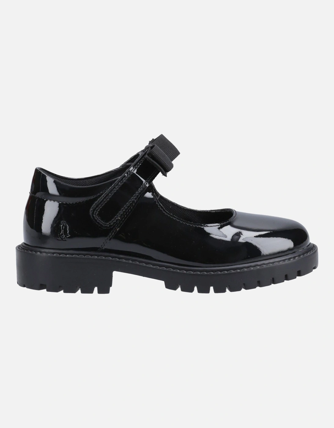 Astrid Bow Leather Girls's Black Shoes