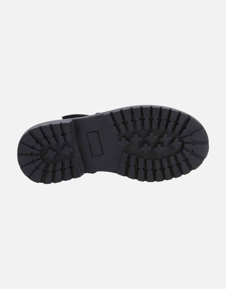 Astrid Bow Leather Girls's Black Shoes