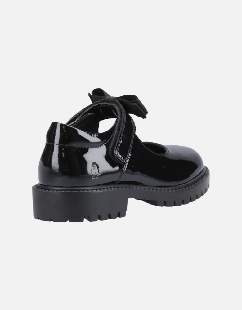 Astrid Bow Leather Girls's Black Shoes