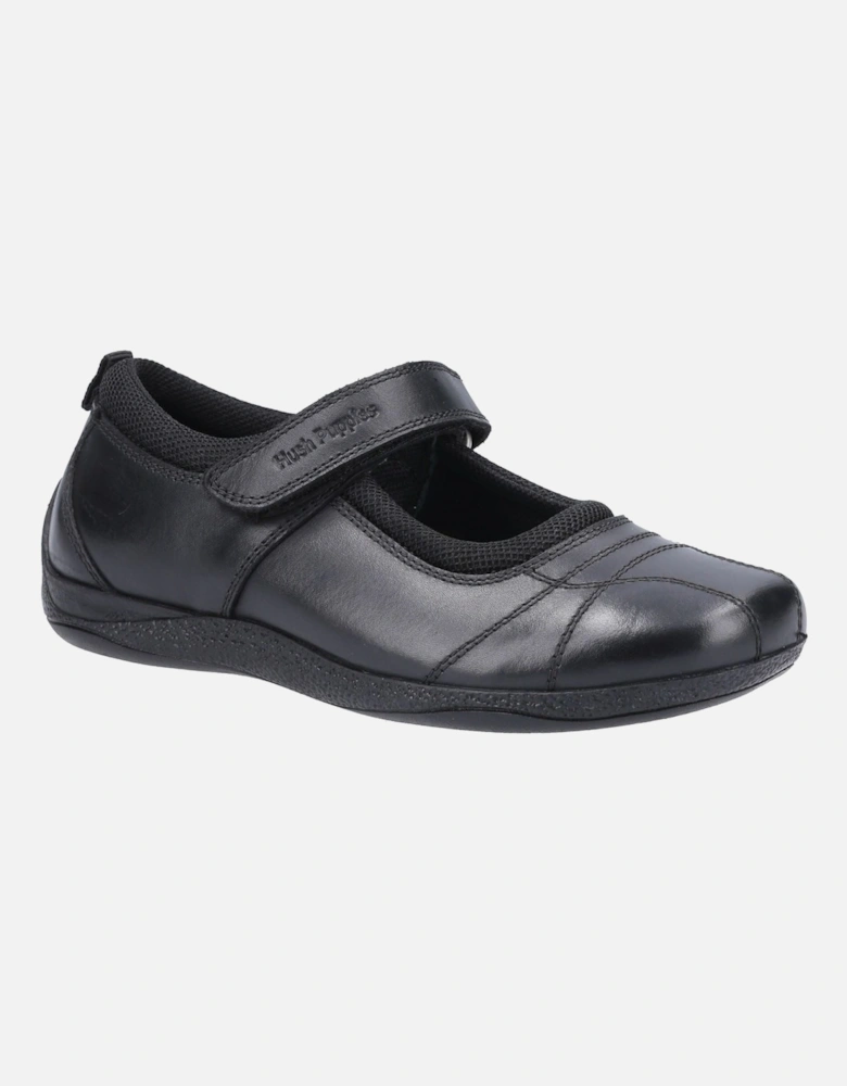 Clara Senior Leather Girls's Black Shoes