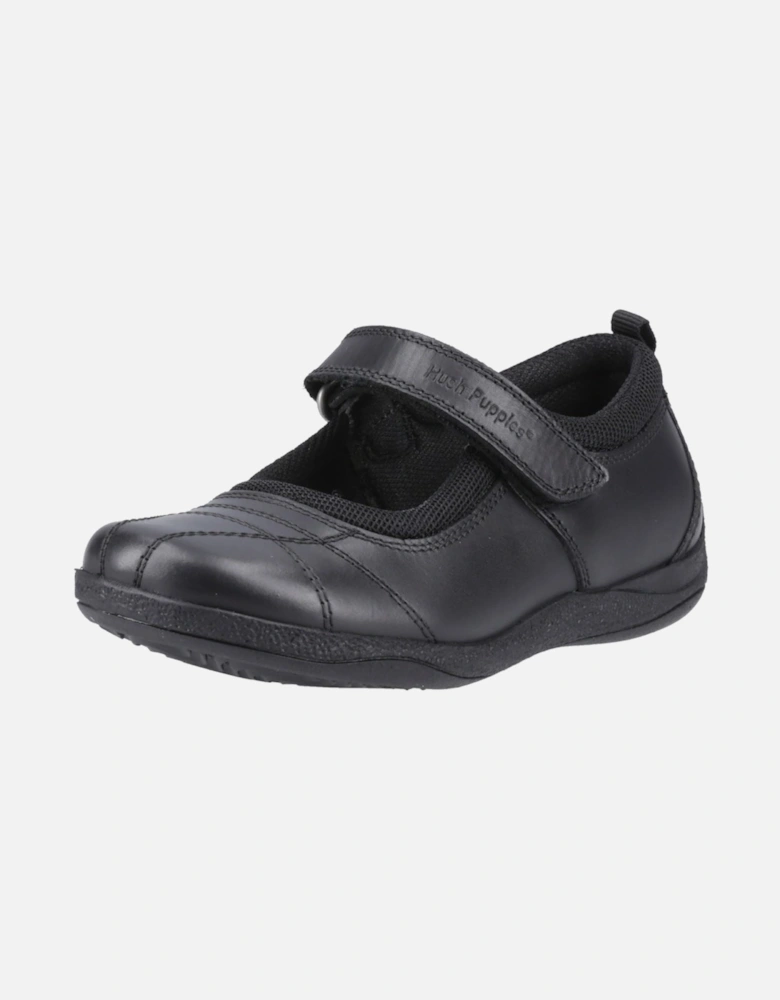 Clara Junior Leather Girls's Black Shoes
