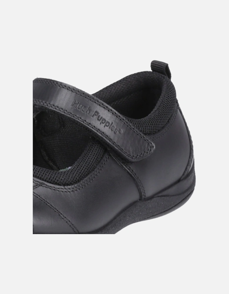 Clara Junior Leather Girls's Black Shoes