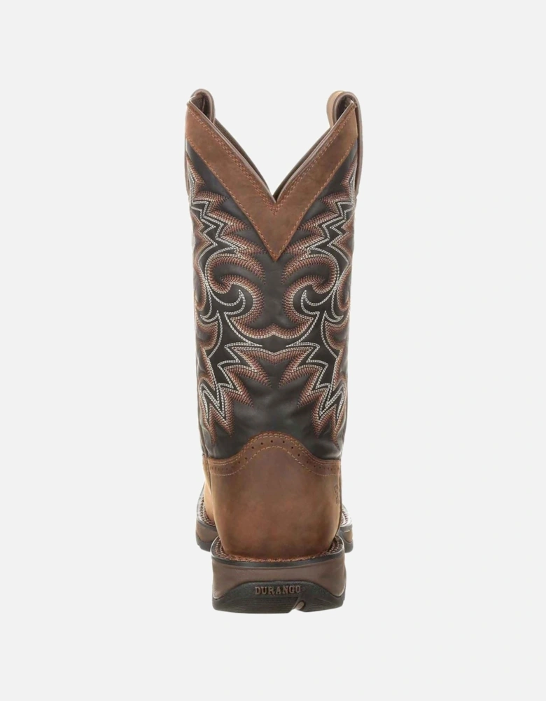 Rebel Leather Men's Chocolate/Midnight Boots