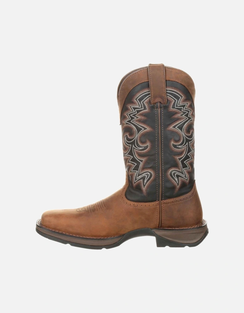 Rebel Leather Men's Chocolate/Midnight Boots
