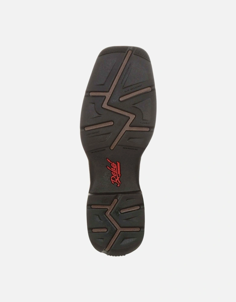 Rebel Leather Men's Chocolate/Midnight Boots
