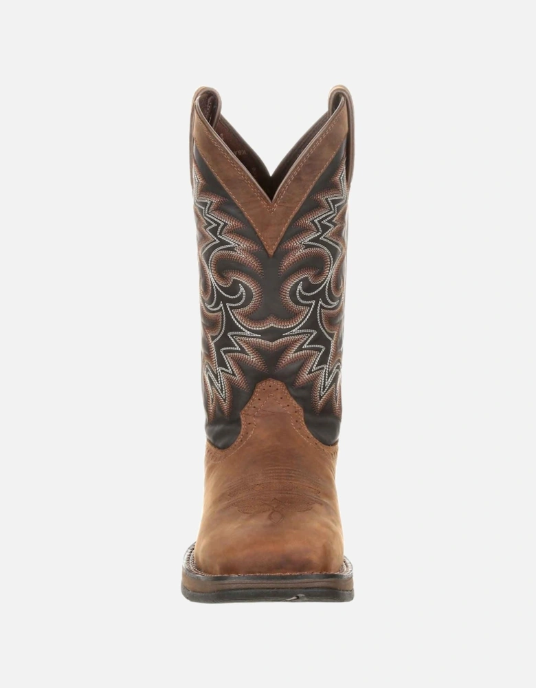 Rebel Leather Men's Chocolate/Midnight Boots