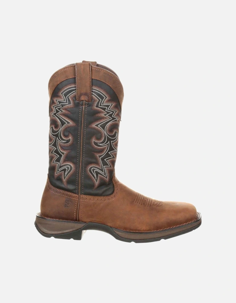 Rebel Leather Men's Chocolate/Midnight Boots
