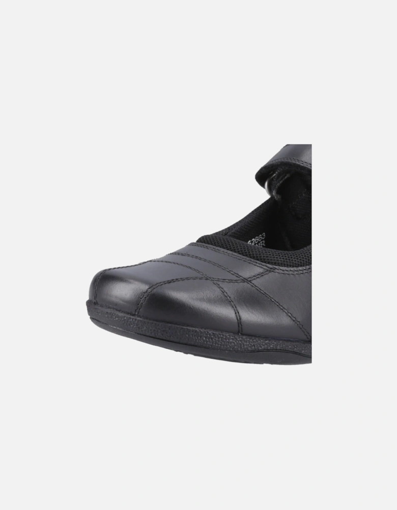 Clara Senior Leather Girls's Black Shoes