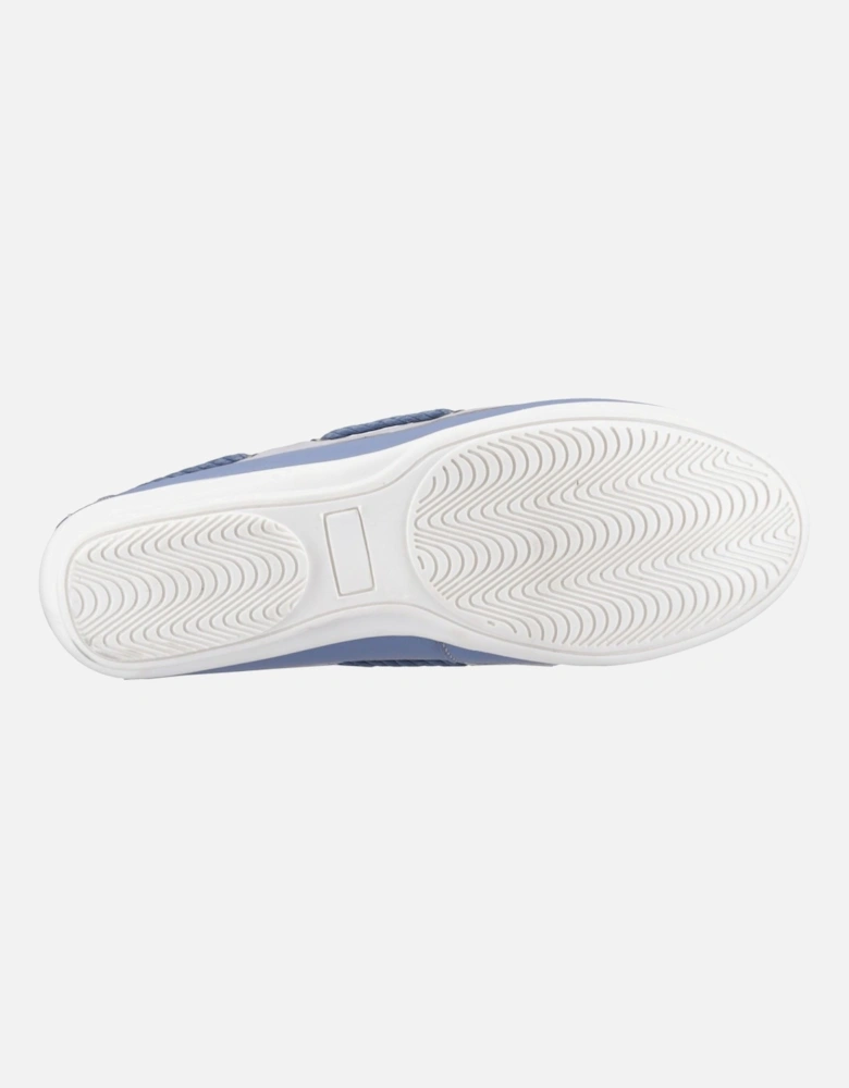 Irene Leather Women's Blue Boat Shoes