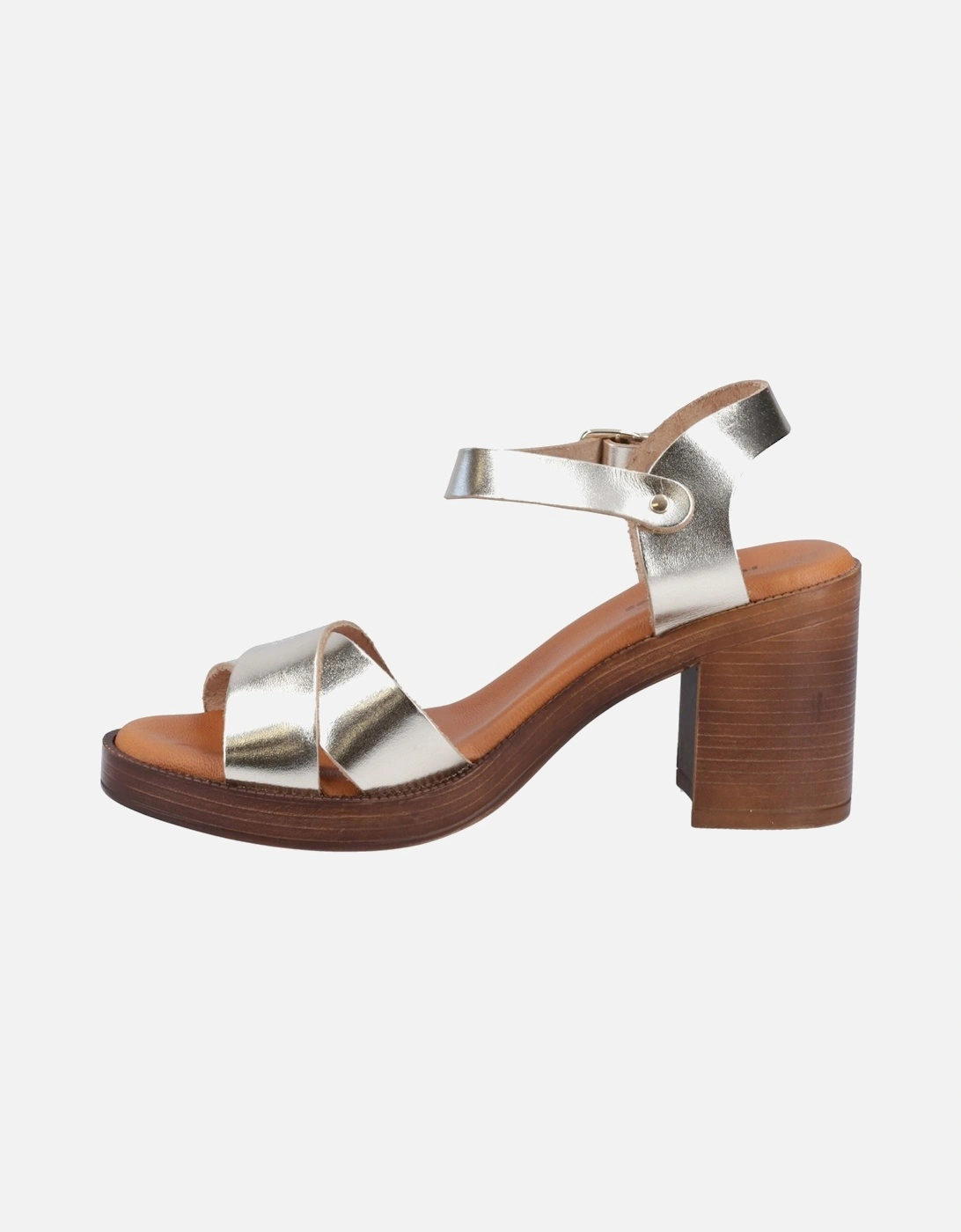 Georgia Leather Women's Gold Sandals