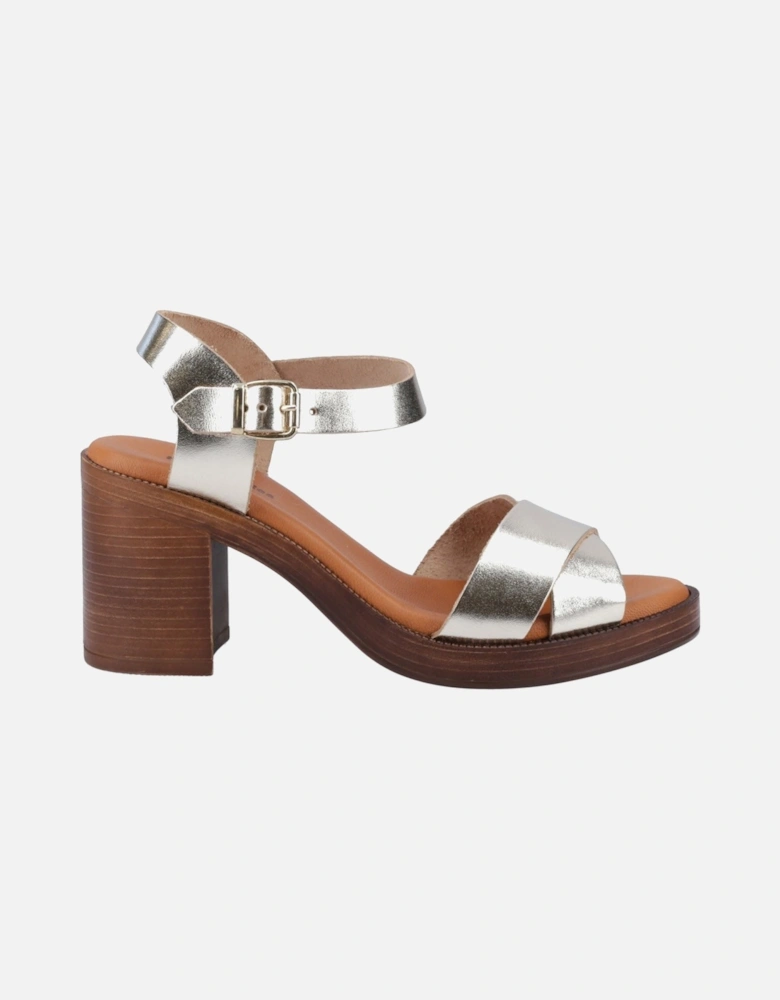 Georgia Leather Women's Gold Sandals