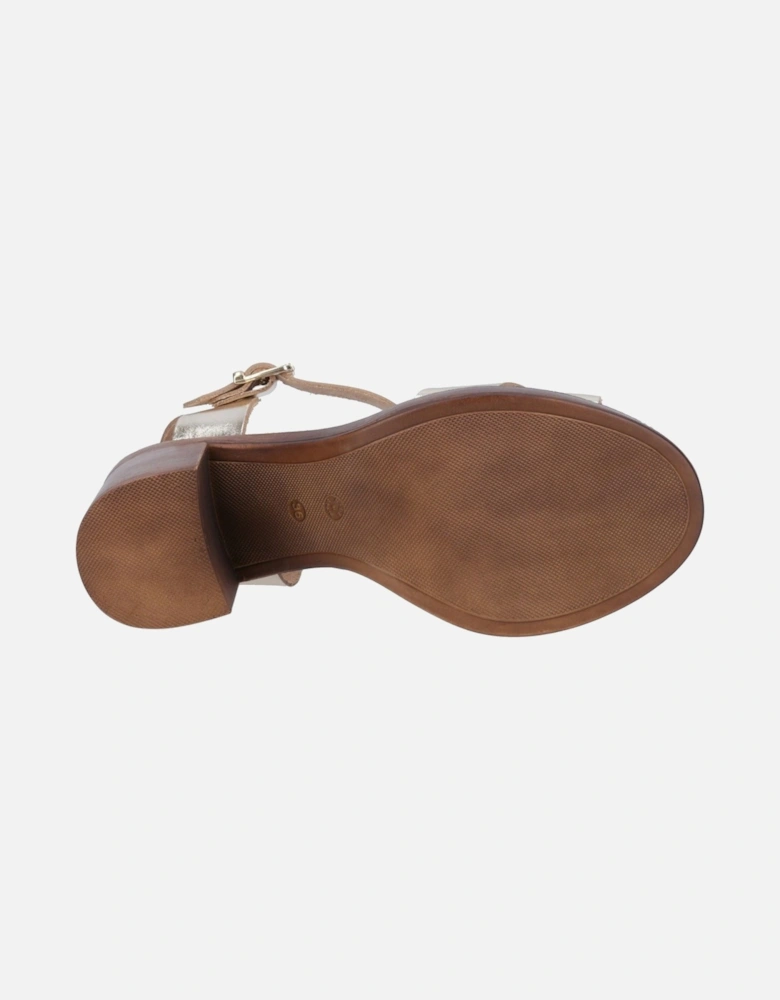 Georgia Leather Women's Gold Sandals