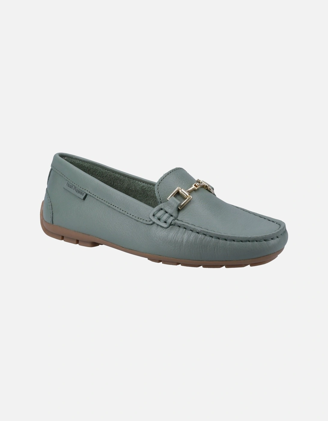 Eleanor Leather Women's Sage Loafers, 5 of 4