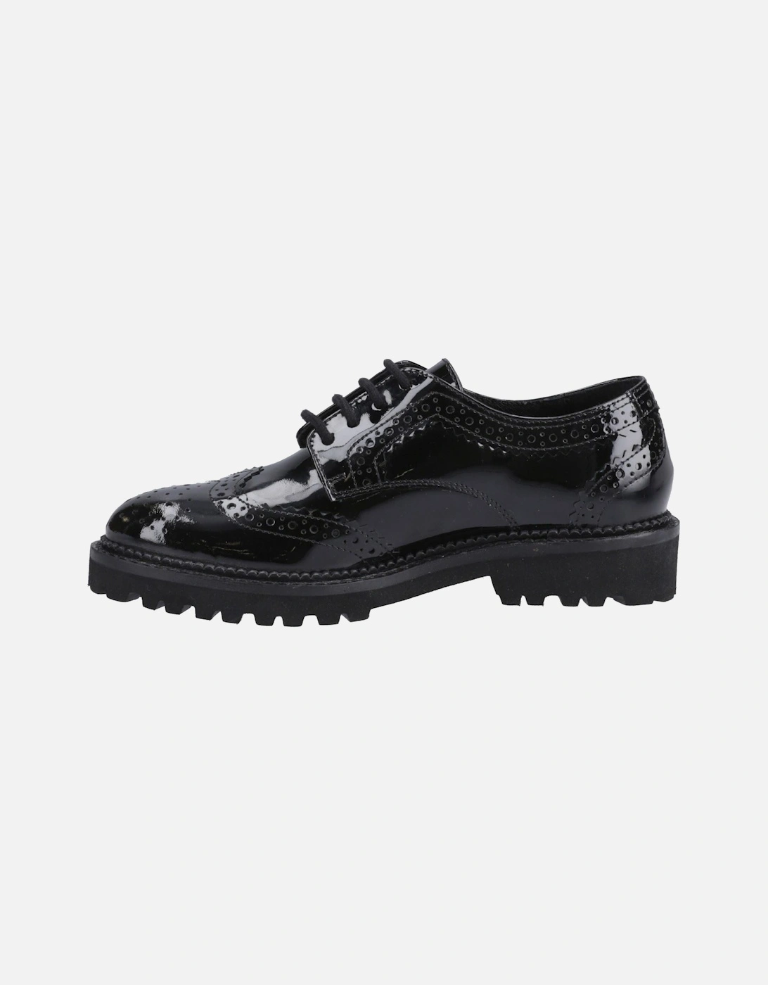 Gabi Lace Up Leather Girls's Black Brogues
