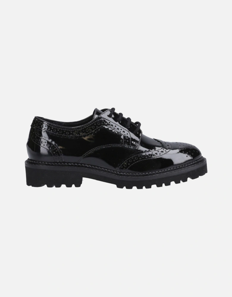 Gabi Lace Up Leather Girls's Black Brogues