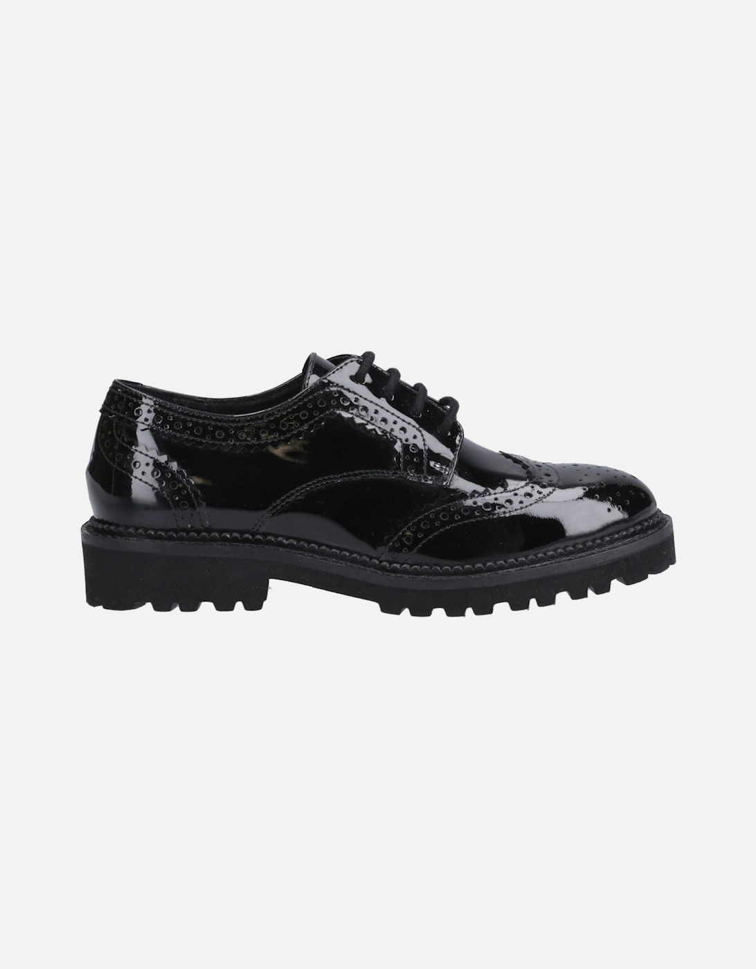 Gabi Lace Up Leather Girls's Black Brogues