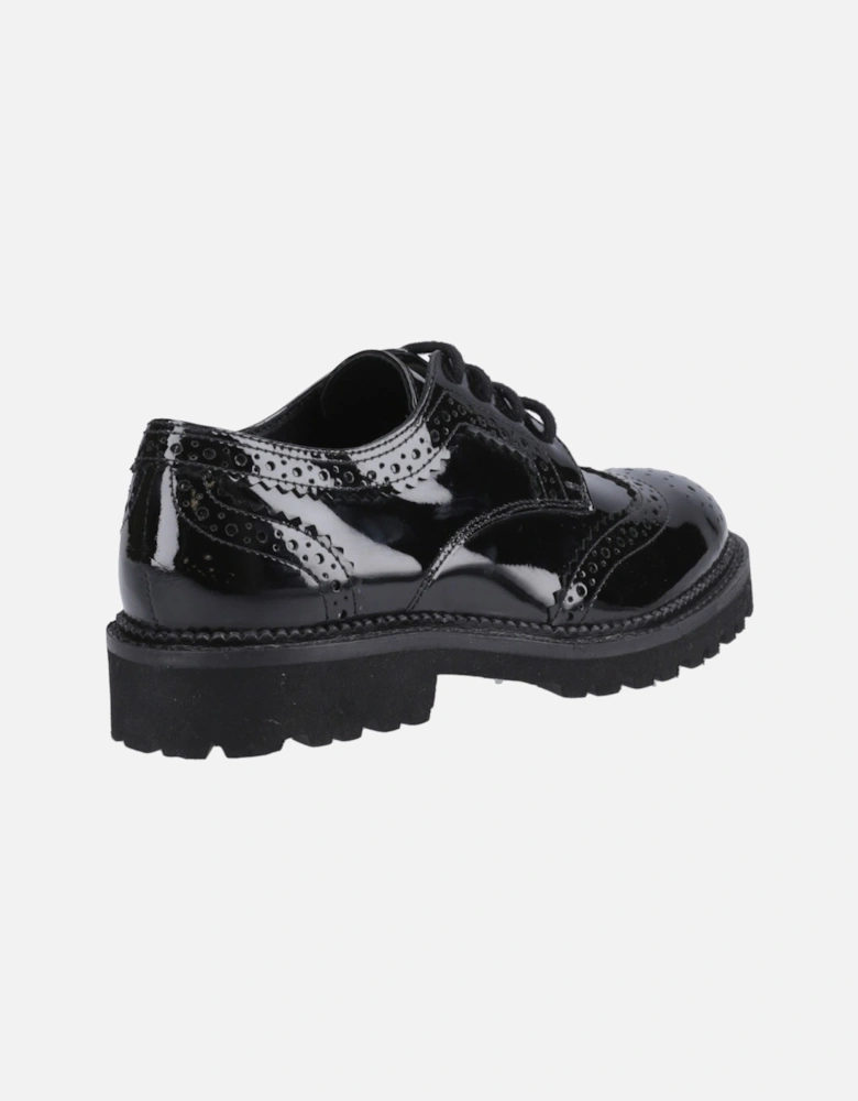 Gabi Lace Up Leather Girls's Black Brogues