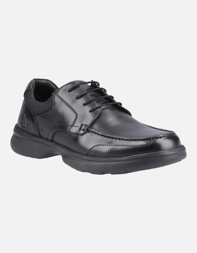 Hugh Leather Men's Black Lace-Up Shoes