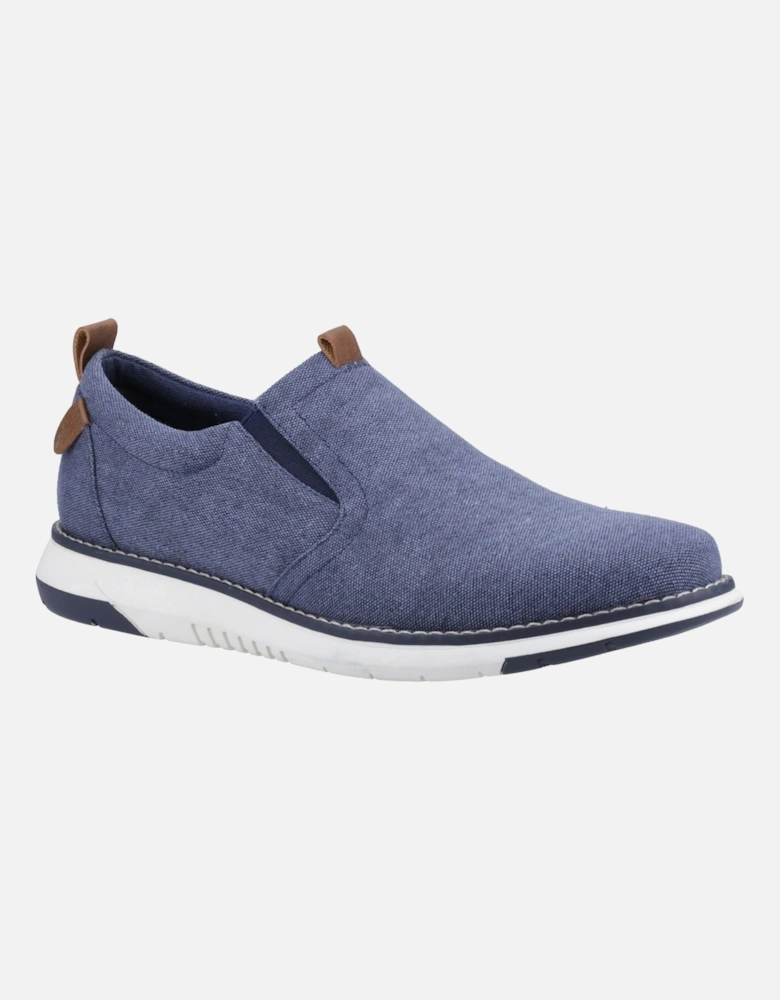 Benny Canvas Men's Navy Loafers
