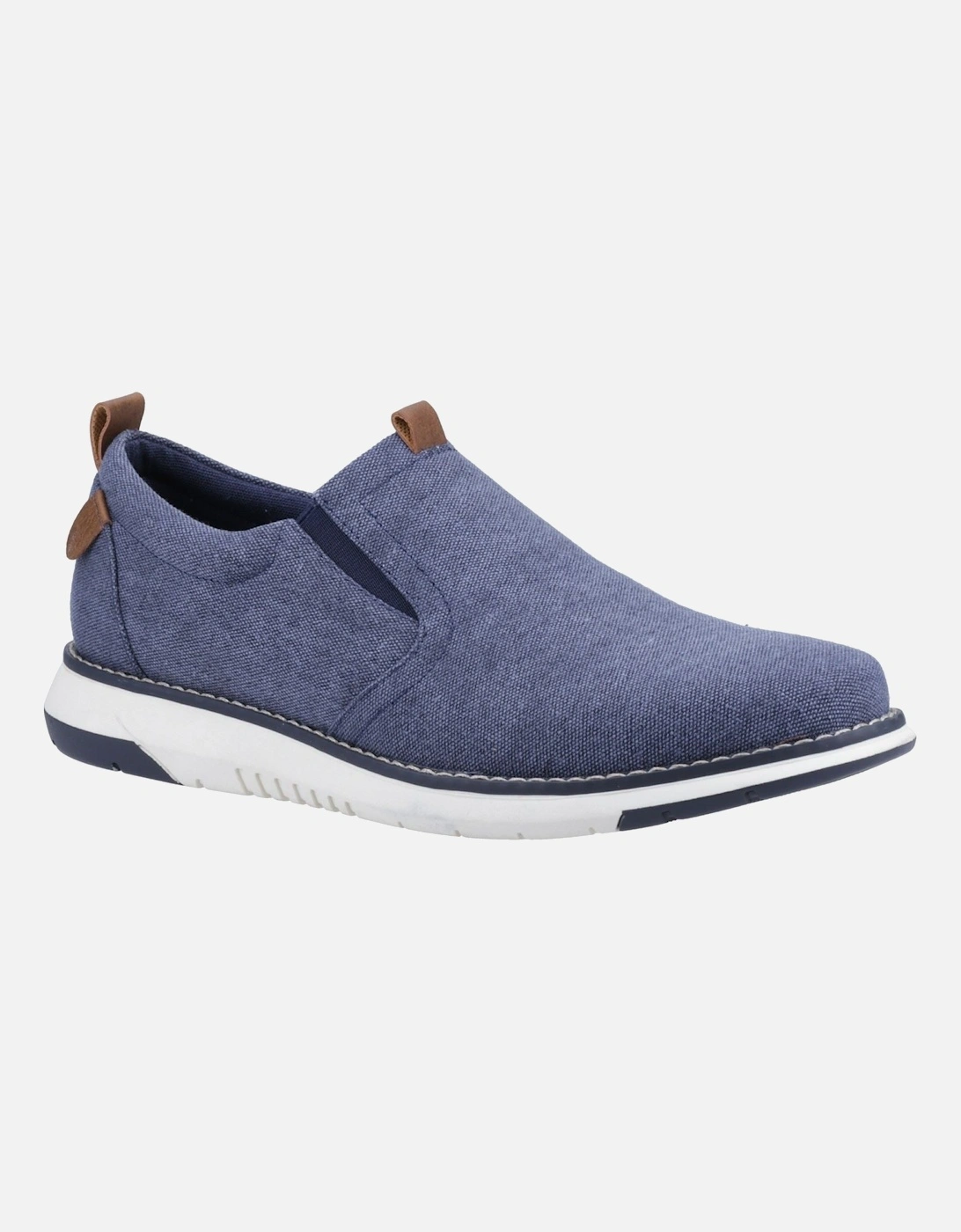 Benny Canvas Men's Navy Loafers, 5 of 4