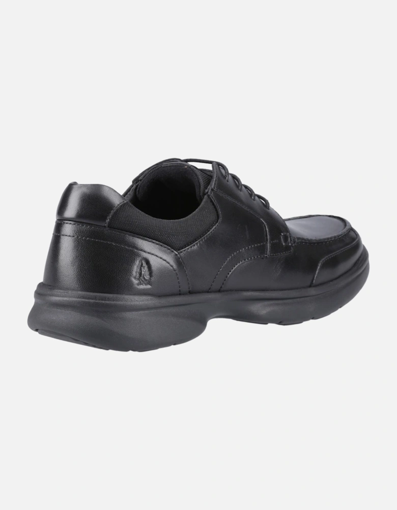 Hugh Leather Men's Black Lace-Up Shoes