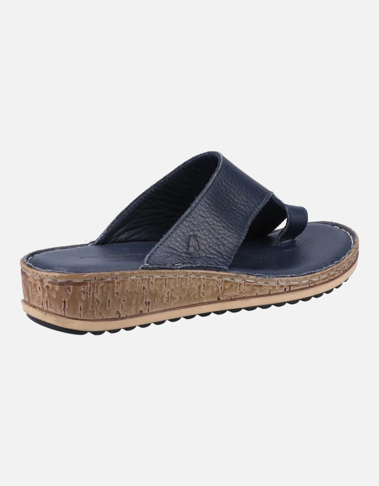 Elissa Toepost Suede Women's Navy Sandals
