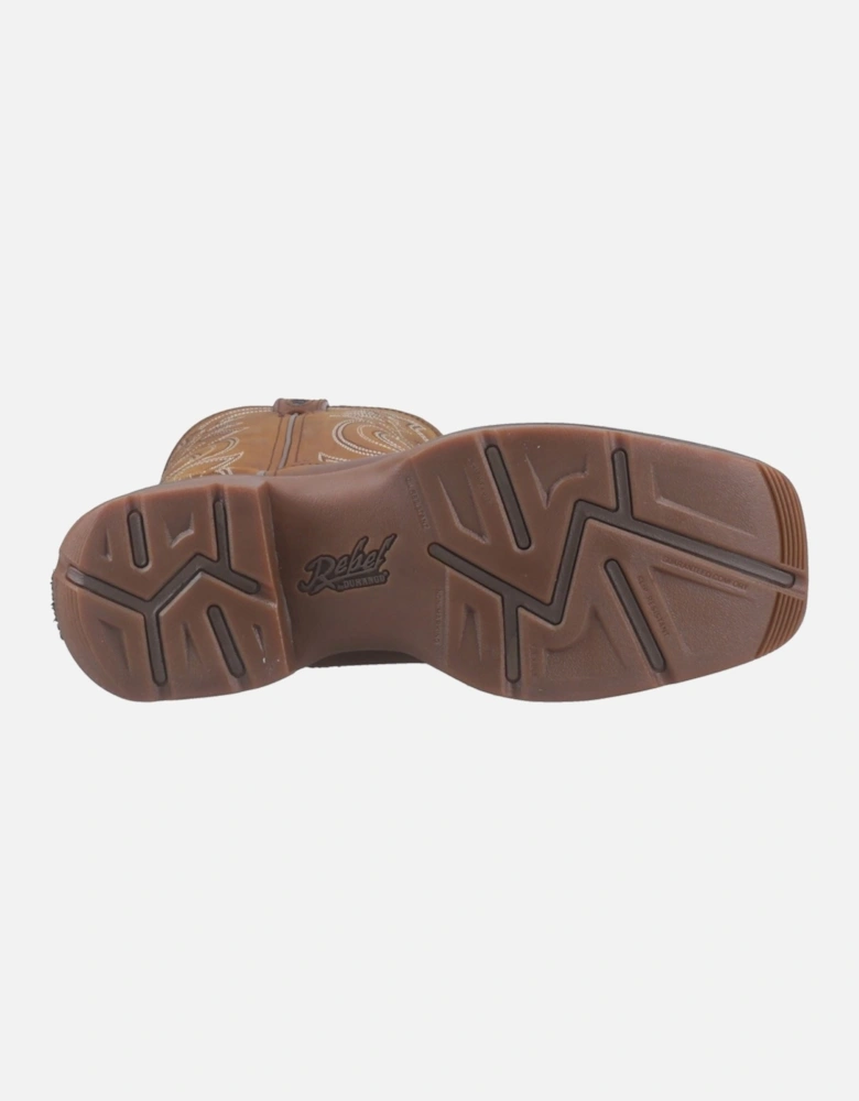 Rebel Pro Leather Men's Flaxen Brown Boots
