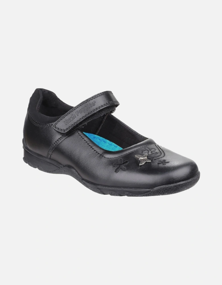 Clare Junior Leather Girls's Black Shoes