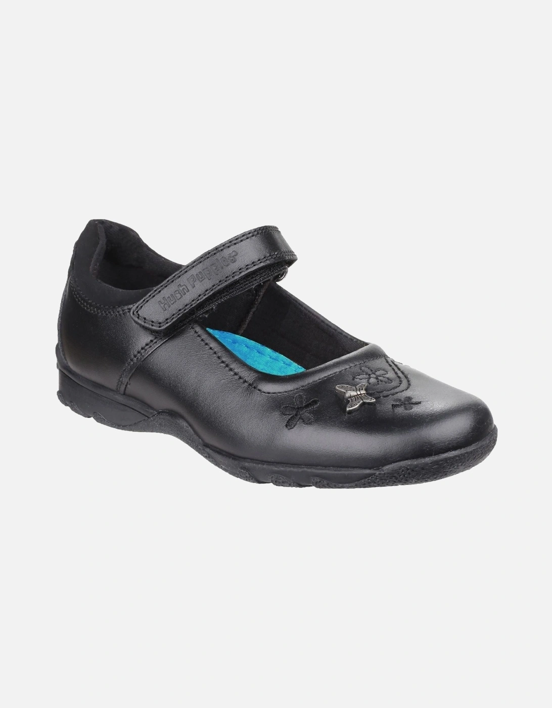 Clare Junior Leather Girls's Black Shoes, 10 of 9