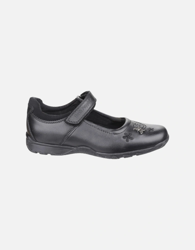 Clare Junior Leather Girls's Black Shoes