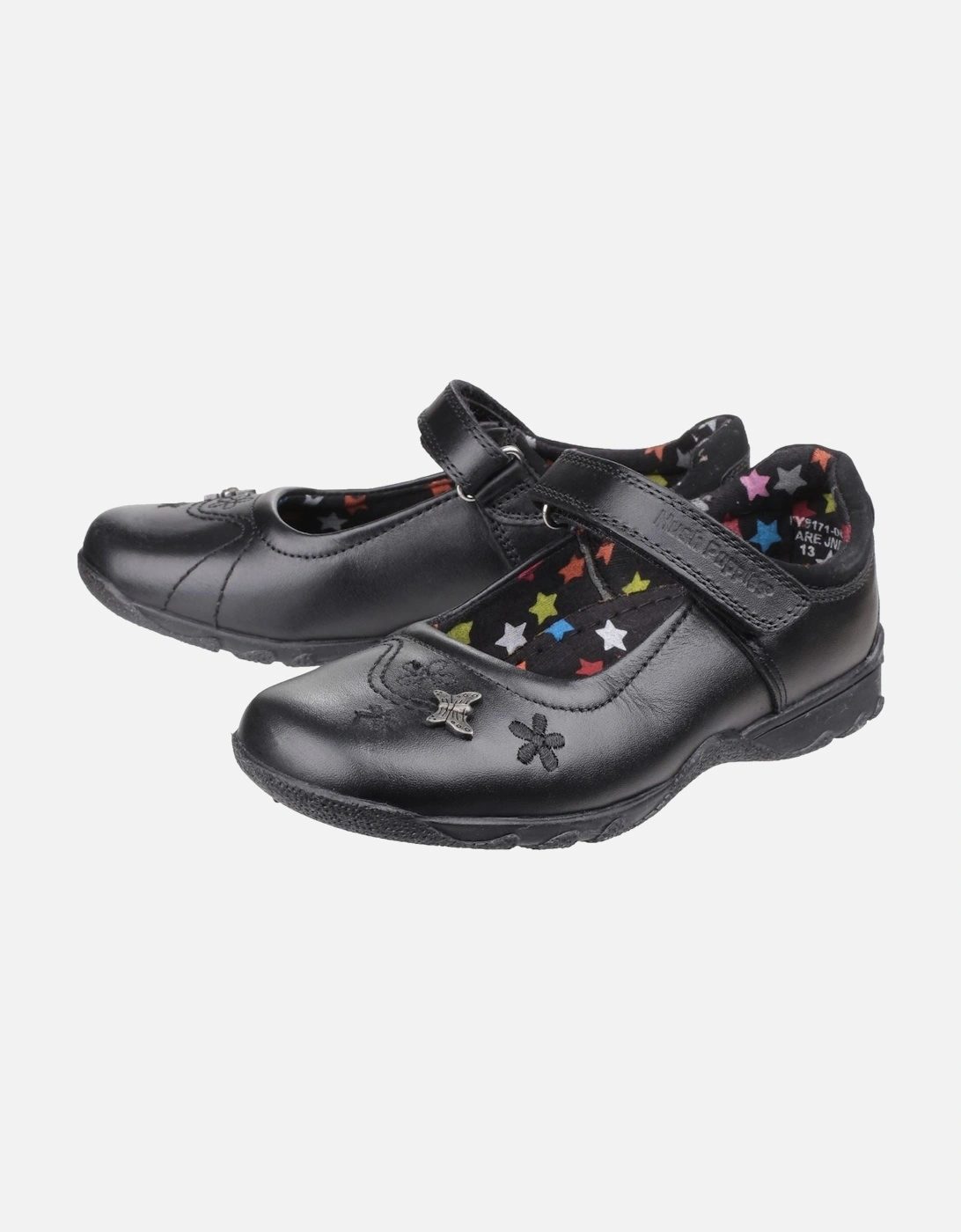 Clare Junior Leather Girls's Black Shoes