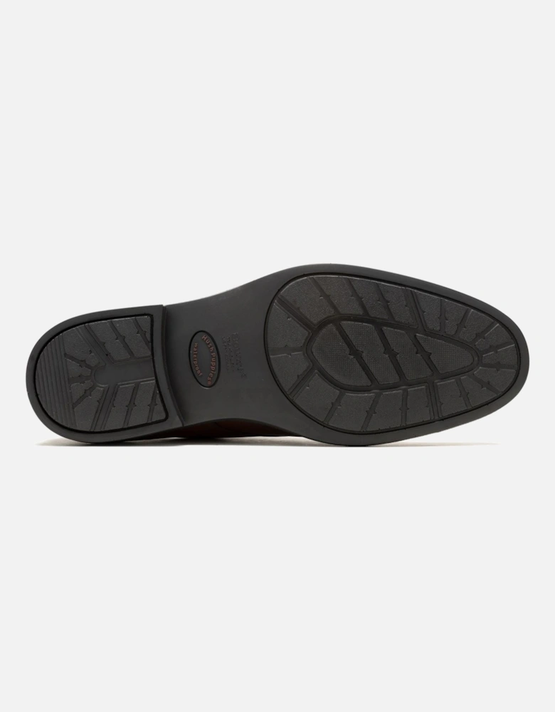 Banker Leather Men's Brown Lace-Up Shoes