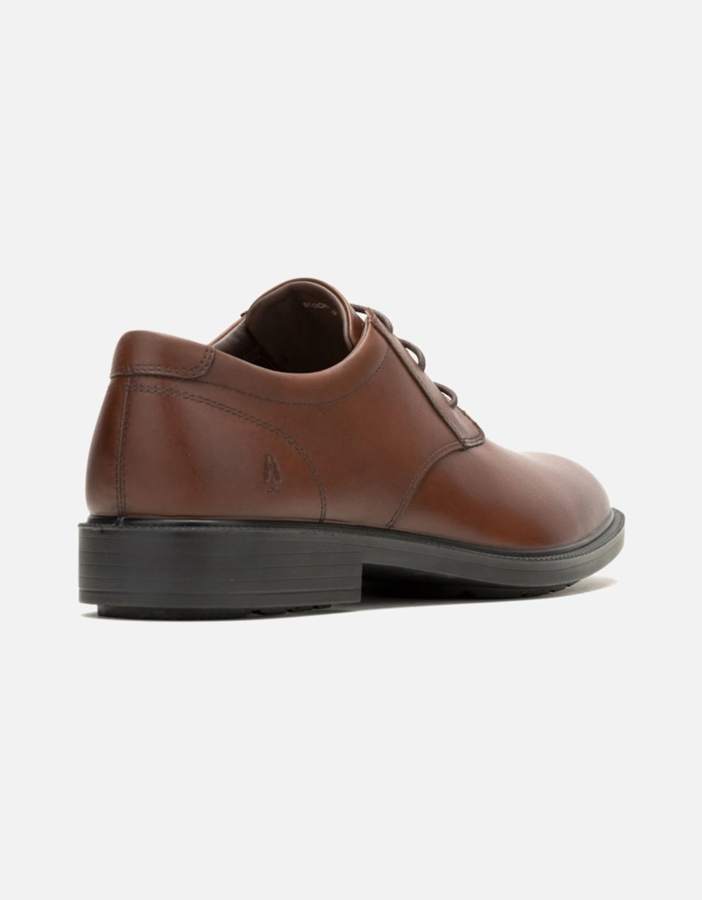 Banker Leather Men's Brown Lace-Up Shoes