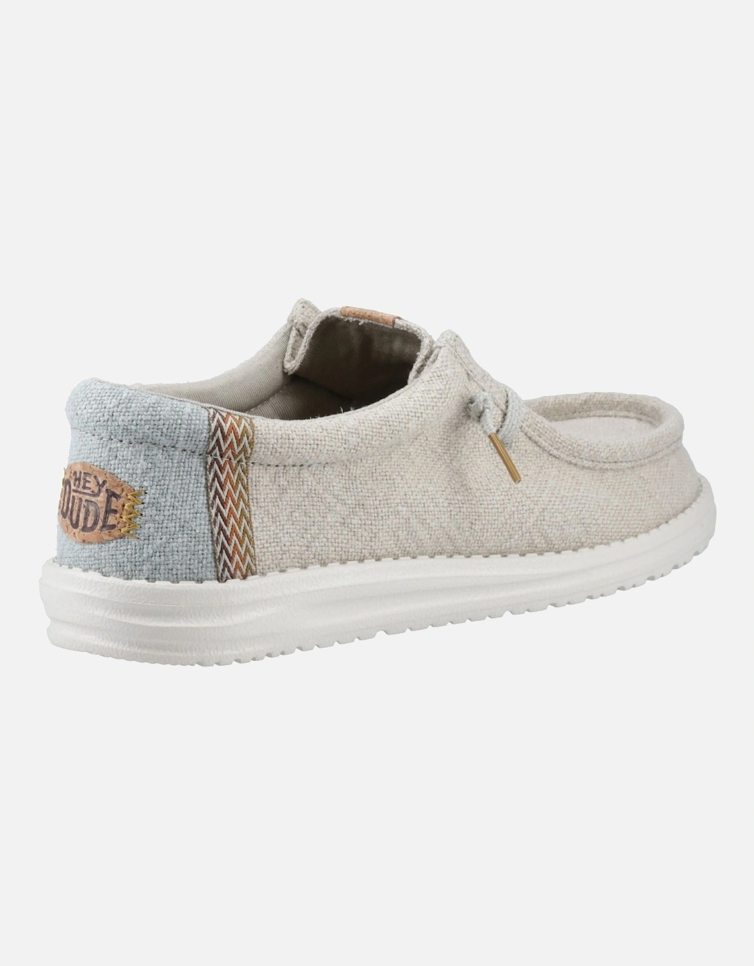 HEYDUDE Wally Jute Jute Men's Stone Grey/Iceberg Green Moccasins Shoes
